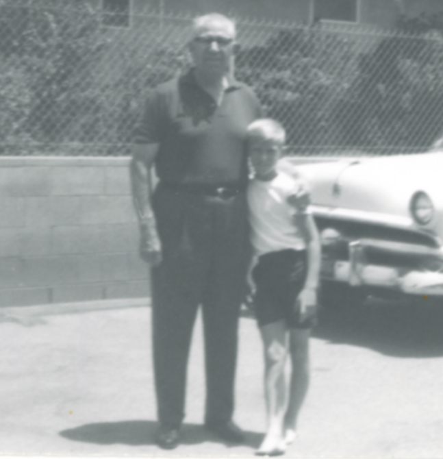 LeRoi Orwin Lillywhite with grandson Danny Noorlander 1964.