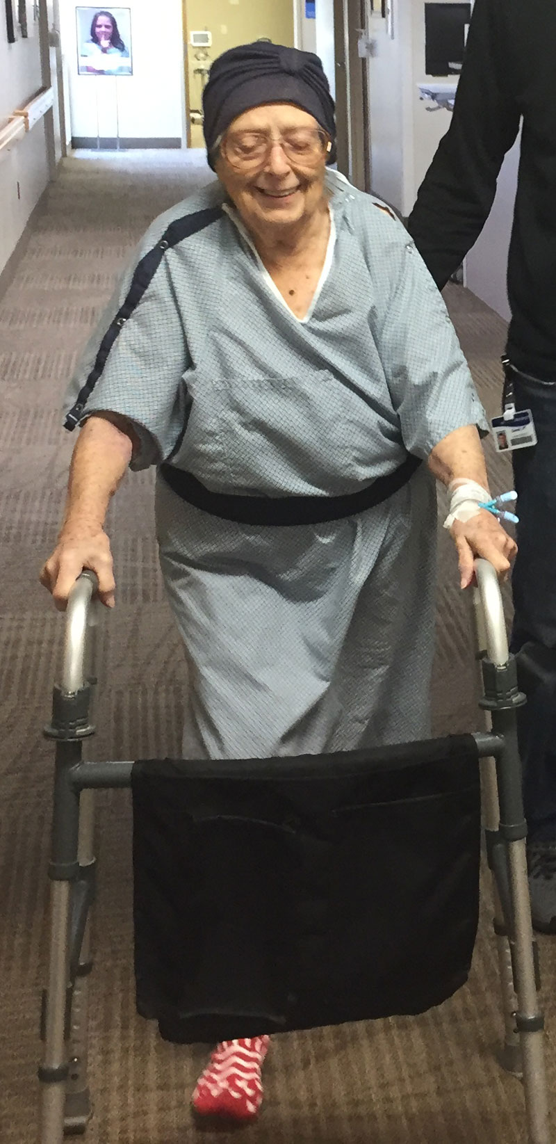 Dorothy Noorlander in the Mt. Pleasant Hospital